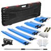 GJCrafts Set di spatole per superfici, comprensivo di 5 raschietti per superfici (150 mm a mezzaluna, 250/400/600/800 mm), 2 raschietti manuali, asta di prolunga regolabile, guanti protettivi, connettore