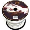 SeKi - Cavo per altoparlanti, 2 x 1,50 mm², 100 m, bobina di plastica, colore bianco