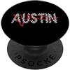 Vintage Clothing Store Racetrack In Austin Autosport Racing Bandiera Scacchi PopSockets PopGrip Adesivo