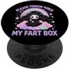 Please Tongue Punch My Fart Box Grim Rea Si prega di pugno lingua Il mio Fart Box Tristo Mietitore PopSockets PopGrip Adesivo