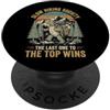 Escursionista Lento Escursionismo Divert Slow Hiking Society The Last One To The Top Wins Montagna PopSockets PopGrip Adesivo