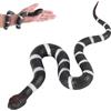 ZHMKYD13 serpente di gomma, giocattolo serpente serpente figura serpente in gomma puntelli da giardino per tenere lontani uccelli/gatti o oggetti di scena da giardino, scherzi