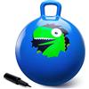 U&C Planet 45CM Pallone da Salto per Bambini 3-8 Anni Supporta Fino a 100 kg Design Antiscivolo con Pompa Palla da Salto in PVC per Interni ed Esterni