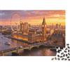 XiaopangXY London Skyline Puzzles per Anziani 1000Pc Recyclable Paper Big Ben Puzzle per Adulti Gioco di Famiglia Interessante Props Accessorio per Giochi di Festa per Casa 52x38cm/1000pcs