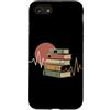 Teacher & Classroom Co. Custodia per iPhone SE (2020) / 7/8 Retro Book Lover Heartbeat Reader Biblioteca Vibe
