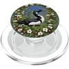 Minnesota Territory Symbols Gifts & Tees Loon comune circondato da fiori pantofola della signora PopSockets PopGrip per MagSafe