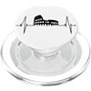Roma Skylines per gli italiani e i fan d Roma Skyline Colosseo Battito del Cuore Italia I Love Rome PopSockets PopGrip per MagSafe