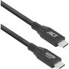 ACT Cavo USB 4 240 W, USB C 20 Gbps, 4 K @ 60 Hz, cavo video USB C, cavo dati, cavo di ricarica per monitor, laptop, SSD, 2 m - AC7422