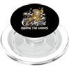 Lucky Thread Co Cavalcando il caos Divertente ritorno a scuola umorismo tigre PopSockets PopGrip per MagSafe