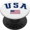 USA United States Flag Retro Vintage USA bandiera degli Stati Uniti retrò vintage PopSockets PopGrip Adesivo