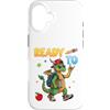 S2Shop Back To School Dragon Lover Custodia per iPhone 16 Pronto Per Imparare Drago Studente Di Ritorno A Scuola Bambini Ragazzo