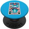 Japanese Sightseeing Mt Fuji And Japan S Carta dei Tarocchi di Tokyo e Monte Fuji PopSockets PopGrip Adesivo