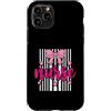 Nurse Life Graphics Custodia per iPhone 11 Pro Fiocco rosa infermiera RN operatore sanitario stelle