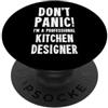 Kitchen Design & Interiors T-Shirts & Gi Designer di cucine PopSockets PopGrip Adesivo