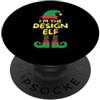 Elf Matching Family Christmas Costume Sh Divertimento natalizio di gruppo I'm The Design Elf Family Matching PopSockets PopGrip Adesivo