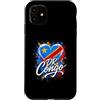 DR Congo Pride Studio Custodia per iPhone 11 I Love RD Congo Flag Heart Congolese Pride Viaggio per le vacanze
