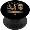 Grandio Design Halloween Horror Costume da ufficiale generale del dittatore militare per Halloween PopSockets PopGrip Adesivo