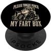 Please Tongue Punch My Fart Box Vintage Per favore, lingua Punch My Fart Box Vintage PopSockets PopGrip Adesivo