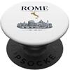 Rome Italy Vintage Designs Roma Italia Vintage Skyline Retro Grafica PopSockets PopGrip Adesivo
