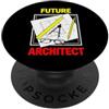 For Engineer With Tech Aesthetic Sarcast Divertente futuro architetto dicendo per aspiranti costruttori PopSockets PopGrip Adesivo
