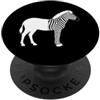 Programmer Minimalist Silhouette Sarcast Divertente detto Deframged My Zebra Tech Meme PopSockets PopGrip Adesivo