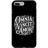 Romantic Latin Language Custodia per iPhone 7 Plus/8 Plus Omnia Vincit Amor Latin Love conquista tutte le citazioni