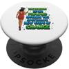 Graduate Graduation College High School Grad Graduate Anziani Laurea Melanina Nero Donne Ragazze PopSockets PopGrip Adesivo