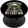 Please Tongue Punch My Fart Box Skeleton PopSockets PopGrip Adesivo