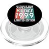 Kattos - 25° compleanno Vintage 1999 Edizione limitata per il 25° compleanno Nato nel 1999 PopSockets PopGrip per MagSafe
