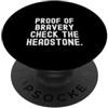Sarcastic Wisdom prova di coraggio controllare la lapide Sarcastico Umorismo PopSockets PopGrip Adesivo