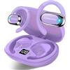 Conyat AI Cuffie Traduzione, Bluetooth 5.4 Auricolari traduttori in Tempo reale con 164 Lingue, 58 Ore Open-Ear Cuffie Traduttore Simultaneo Vocale con 7 Modalità per Viaggi, Studio, Affari, Viola
