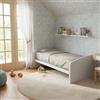 MOBILFINO CAMERETTE Divano Letto Singolo Italiano con Rete a doghe in faggio - 80x190 cm - Bianco