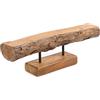 DESIGN DELIGHTS CANDELIERE Lumio | Mogano, 62x17x10 cm (LxHxP) | Portacandele Rustico, tavoletta per Candele, Scultura in Legno, tavoletta Decorativa, Porta tealight