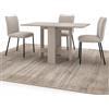 Shally Dogan Tavolo Consolle Allungabile da Pranzo Salvaspazio con Struttura in Legno Resistente, Apribile da 30-13 x 76 cm, Ideale per Soggiorno, Cucina, da 2 a 6 Posti, Design Moderno