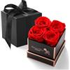 WYRIAZA Rosa Stabilizzata Vera Regalo Donna - Rosa Eterna Idee Regalo Mamma Natale Moglie Natale Donna Regalo Festa della Mamma Regalo San Valentino per Lei Regalo Mamma Compleanno Fidanzata