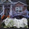 Topzora Ragnatela per Halloween, 200 g, con 40 ragni, decorazione per interni ed esterni, per casa, giardino, finestra, siepi, scale e sala feste