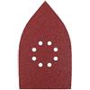 kwb Triangolo di levigatura per levigatrici Delta e Multi - per metallo, legno, vernice ecc., per levigatrici Black u. Decker, Ferm, Worx Multi B-&-D , 107 x 175 mm, grana K-40, 5 pezzi, perforato
