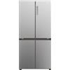 Haier Frigorifero Americano Side by Side Capacità 467 Litri Classe energetica E Raffreddamento No Frost colore Inox Platino - HCR3818ENMM Cube 83 Serie 3