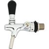 ich-zapfe Rubinetto birra, rubinetto spillatore birra - con compensatore, autochiusura, cromo, versione 7 mm, lunghezza filettatura: 65 mm