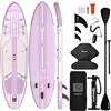 TIGERXBANG Tavola SUP Gonfiabile con Accessori 335 x 86 x 15 cm, Stand Up Paddle Board per Adulti, Collezione Shadow Rosa