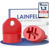 LAINFELD Protezione da contatto per Bosch Powertube Smart System | Set da 2 pezzi | Rosso | Accessori per batteria eBike | Cavo di ricarica pin copertura
