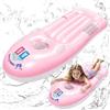 Shyllin Tavole da Surf Gonfiabile, Bodyboard Gonfiabile con Manici, Tavola da Nuoto Gonfiabile per Bambini, Tavoletta Mare Bambini per Scivoli d'Acqua, Spiagge, Piscine - 118 x 52cm (Rosa)