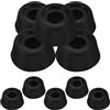 Levemolo Coperture Protettive in Gomma per Stecche da Biliardo, 10 Pezzi, Protezione Facile da Installare per Fondo Stecca Pool Cue Nero