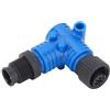 Baxnore NMEA2000 Connettore a Gomito da 90 Gradi M12 5 Pin IP67 Terminatore per Barche di Grado Marino per reti Lowrance Simrad B G Navico