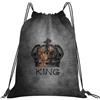Generic Zaino con Coulisse King 03 Borsa con Coulisse Leggero Sacchetta Sportiva Grande capacità Sportiva Zainetto per Unisex Spiaggia Scuola