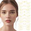 KASESSS 10 Pezzi Lentiggini Glitter Tatuaggi Temporanei, Lentiggini Glitter Oro, Lentiggini Finte, Impermeabili Adesivi per Tatuaggi con Lentiggini per Spettacoli di Carnevale, Feste, Festival