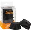 DECORA, 0339642 Pirottini Nero, Comodissimi Pirottini per Cuocere, Presentare e Regalare Muffin, Resistono fino a 220°, In comodo Blister