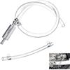 Kmuqshy Spurgo Freno Idraulico Moto Universale, Kit per Spurgo Freni Olio con valvola, Tubo Trasparente PVC, Manutenzione Frena Sicura Rapida, Adatto a Veicoli con Freni Idraulici, Facile da Usare e Versatile