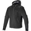 Alpinestars Moflow Air Tech Felpa con cappuccio e zip da moto, nero, S