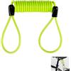 Kmuqshy Cavo Promemoria per Bloccadisco Freno per Moto, Scooter e Biciclette, Promemoria Blocco Freno Antifurto Visivo Giallo, Prevenzione Danni e Imbarazzo, Adatto a Manubri di Diverse Altezze, 120 cm